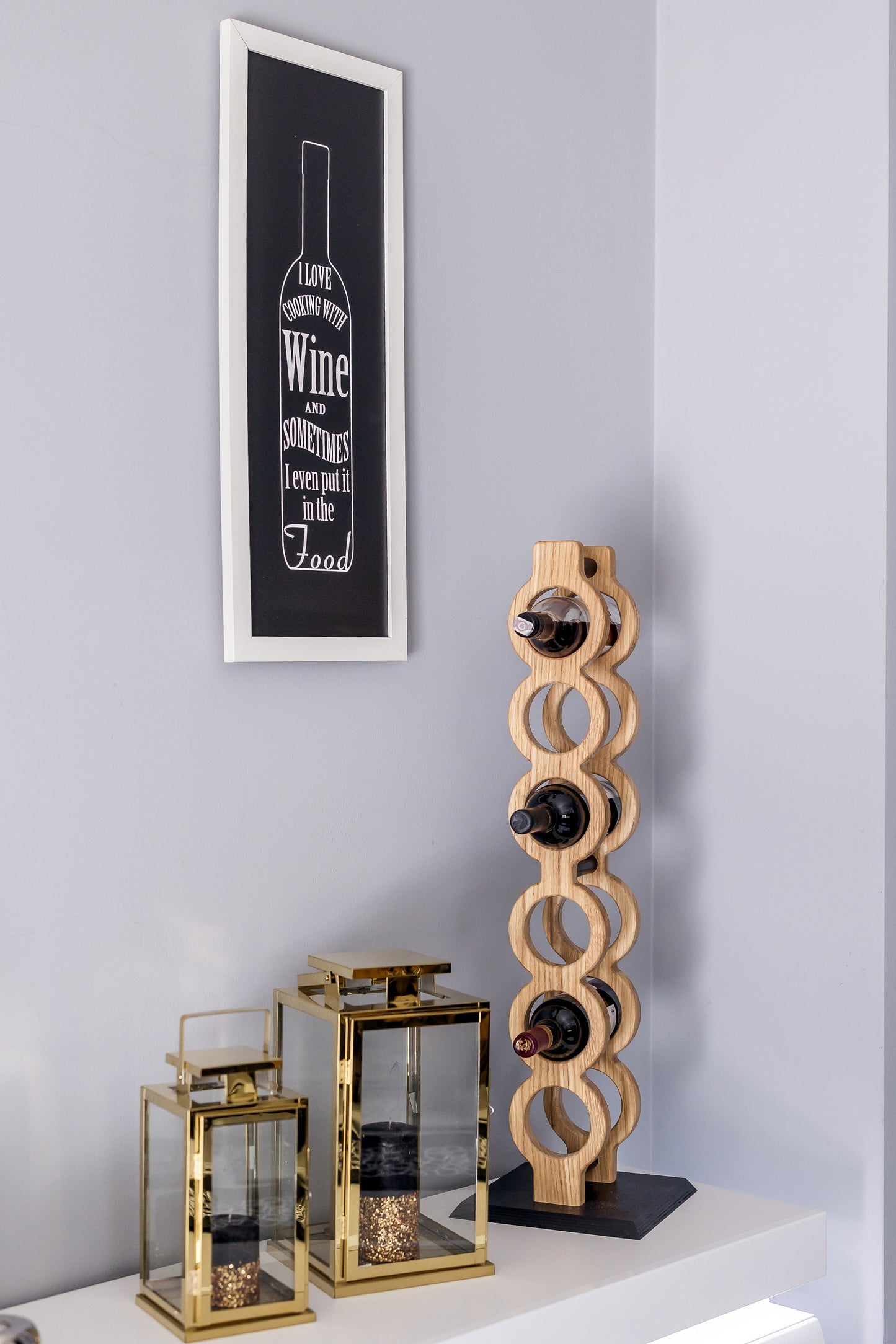 Wooden Wine Rack | Handmade Rack | Home decor | Exclusive Gift | Decoration | Oak