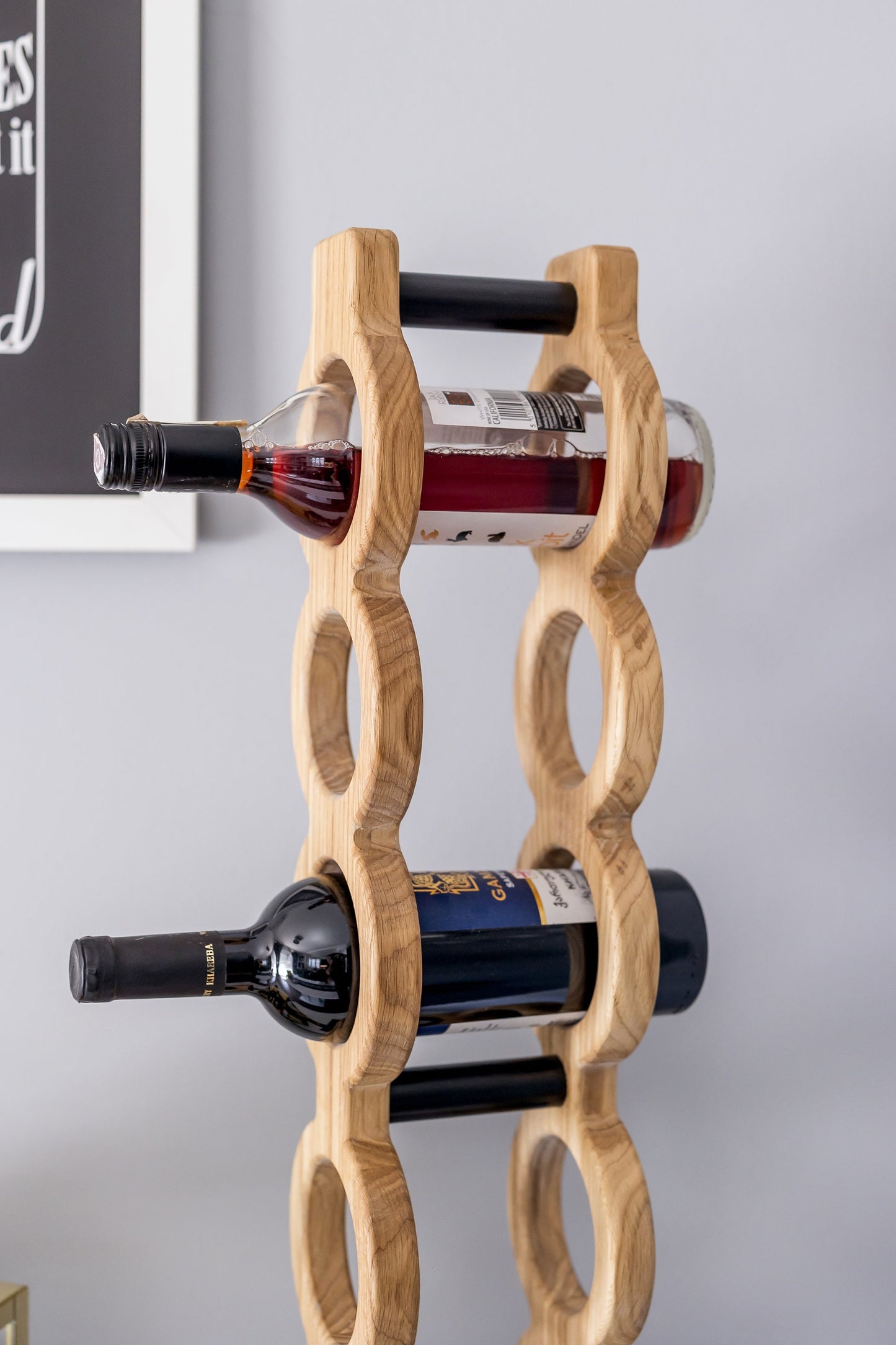 Wooden Wine Rack | Handmade Rack | Home decor | Exclusive Gift | Decoration | Oak