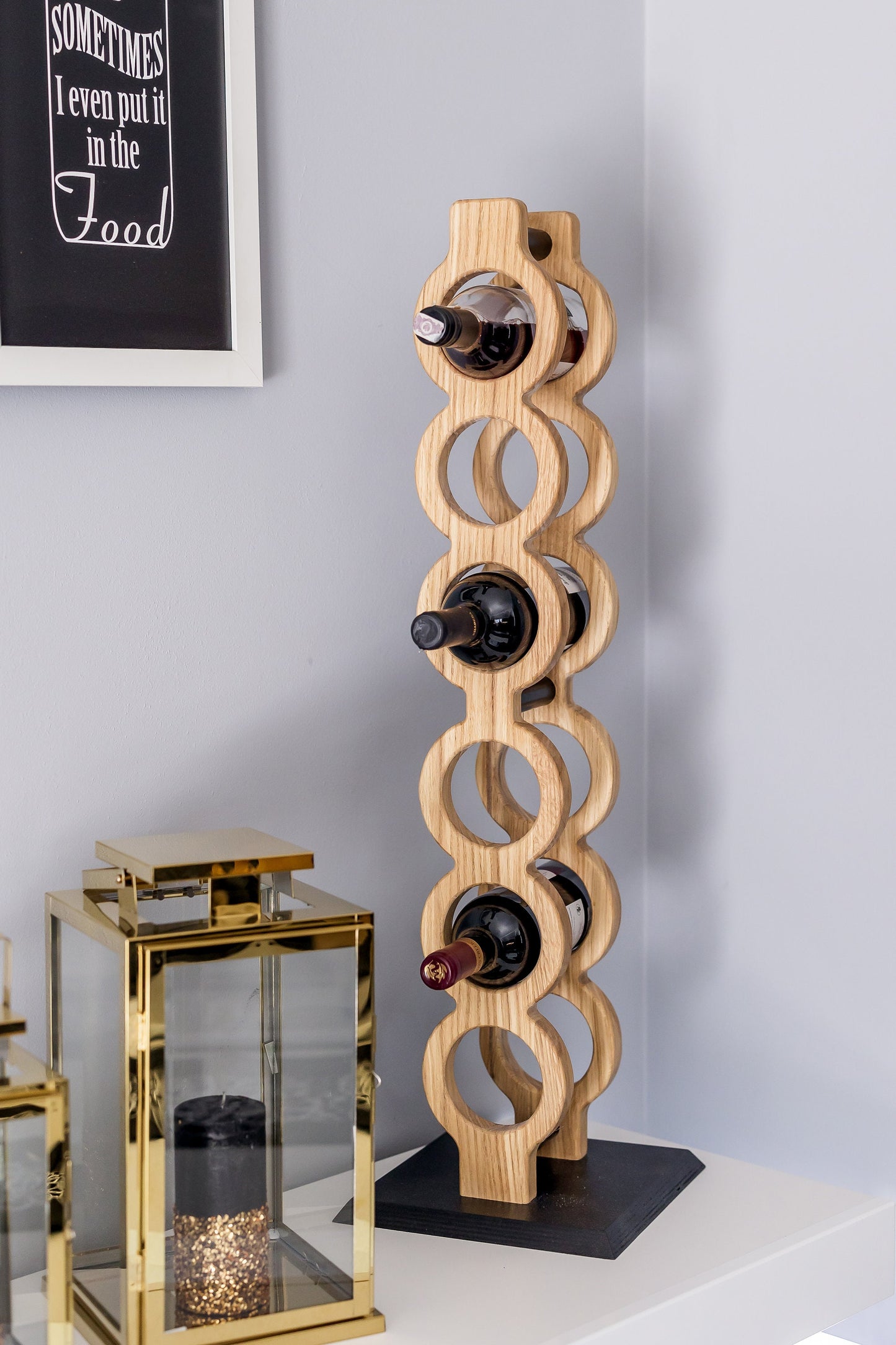 Wooden Wine Rack | Handmade Rack | Home decor | Exclusive Gift | Decoration | Oak