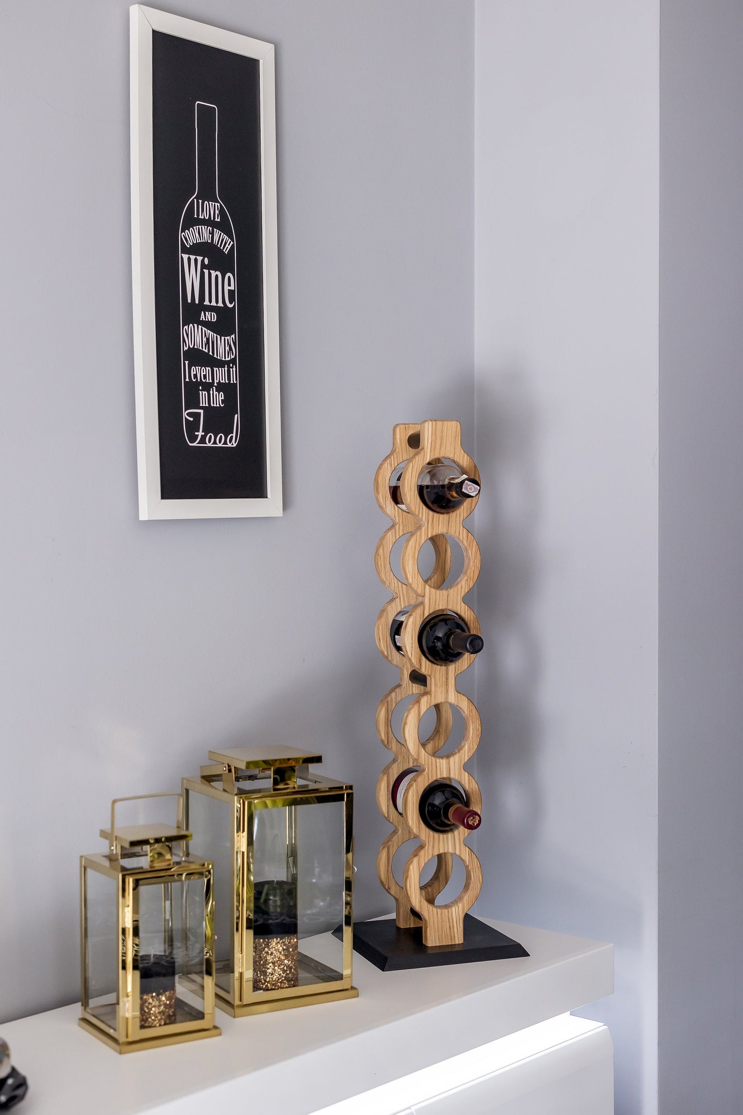 Wooden Wine Rack | Handmade Rack | Home decor | Exclusive Gift | Decoration | Oak