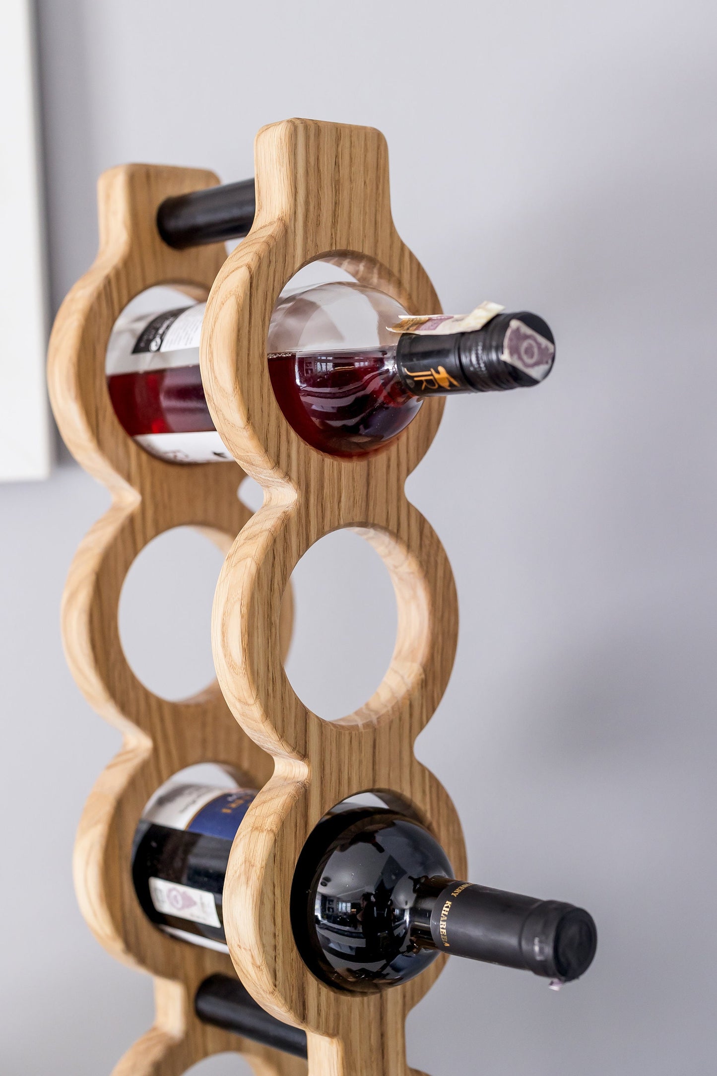 Wooden Wine Rack | Handmade Rack | Home decor | Exclusive Gift | Decoration | Oak