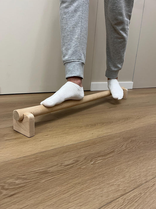 Handmade Beech Wooden Balance Bar – Minimalist Design for Fitness, Play, and Home Decor – 100 cm Long